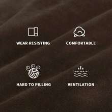 Oversized Recliner Chair Covers Velvet Plush 4 Piece Stretch Recliners Covers For Large Recliner Slipcovers Soft Washable Reclining Protector With Side Pocket - Cà phê nâu - Xem 5