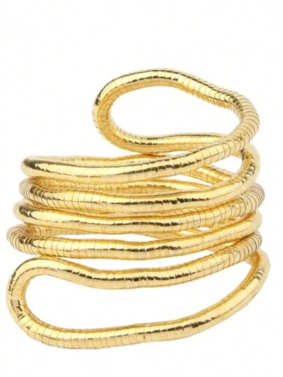 1/2pcs Unisex Fashion Flexible Bendable Snake Bracelet With Twist And Adjustability For Neck Collar Necklace Belt, Wrap Bracelet, Flexible Multi-Function Necklace, Unisex Accessory