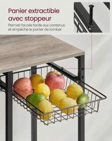 VASAGLE Baker's Racks - เกรจ, นัวร์ - ดู 6