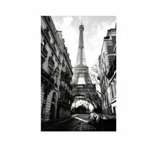 1/3 件巴黎时尚塔复古女孩黑白墙面艺术帆布画北欧海报和印刷品客厅墙壁照片绘画海报可选框架﻿ - A 無框 - 查看 15