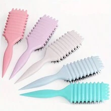 Candybrush 卷发定型刷 - 尼龙刷毛，适合长发，ABS 手柄，男女通用造型梳 - 彩色 - 查看 1