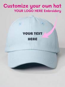 1pc Customized Embroidered Letter Baseball Cap, Personalized Text, Name Or Logo, Unisex, Suitable For Everyday Wear, Anniversary, Valentine's Day, Birthday, Wedding, Mother's Day, Father's Day, Best Friend Gifts, ,Cute,Adorable,Colorful,Y2K,Stylish,Unisex,Casual,Hipster,Custom,Personalized,Unique,Customized,Ideal Gifts For Him,Ideal Gifts For Her,Boyfriend,Girlfriend,Family,Friends,Grandparents,Children,Her,For Anniversaries,For Birthdays,For Weddings,For Graduation,For Housewarming,Beach,School Supplies,Back To School,For Office,For School,For Classroom,For Teacher Gifts,For University,For Colleague,For Dorm Rooms,For Teacher,For Boys And Girls,For Teenagers,Junior High School Students,Middle School Students,High School Senior High School Students,College Students,University Students,Freshman,Sophomore,Underclassmen,Customized Hats,Vintage Outfit - Baseball Cap - View 14