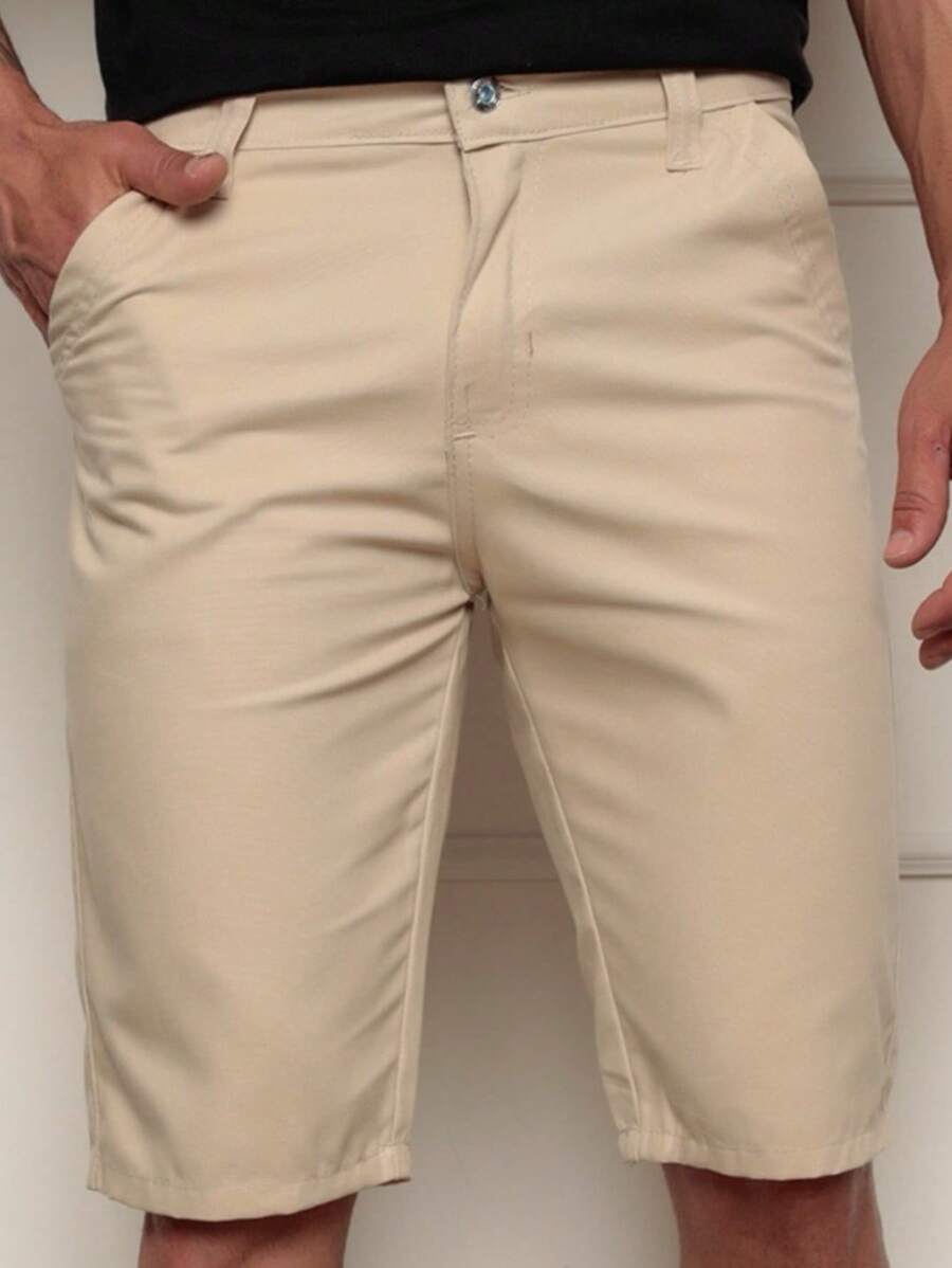 Colored Twill Shorts Traditional Bag - Beige - View 1