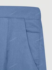 cimmuovere Pantalon d'uniforme de service infirmier confortable, de couleur unie, simple, avec plusieurs poches pour femmes