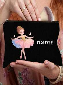 Ballet Girl Pattern,Gift Bag Zipper Bag For Travel,Travel Cosmetic Bag Toiletry Bag,To Best Teacher Ever Print Makeup Bag,Lightweight Storage Bag, Coin Purse, Zipper Clutch Pouch,Teacher Gifts,Pouch Bags Cosmetics Bag Makeup Storage Bag Beauty Bag,Boho Vibes