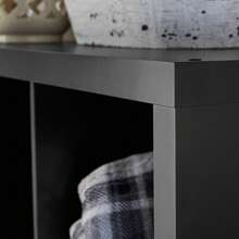 Better Homes & Gardens 9-Cube Storage Organizer, Solid Black - Black - View 3