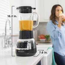Decker Quiet Blender, 48 Oz Glass Jar, Personal Blending Jar, 900 W Peak Power, 3 Speeds, 3 Auto Functions, - 1 - View 7