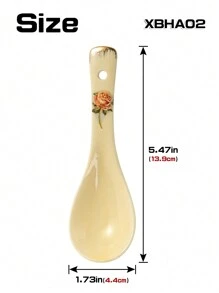 1 pieza Soporte para palillos de cerámica con estampado de rosas nicho, adecuado para almacenar palillos, cucharas y tenedores, frasco de almacenamiento de cocina, regalo ideal para inauguración de casa