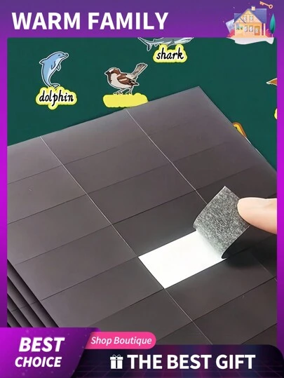 30/60/90 piezas/Set, Hoja magnética pequeña con adhesivo multifuncional, pegatinas magnéticas para múltiples escenarios, se pueden usar como pegatinas de pizarra, pegatinas de refrigerador, marcadores de libros, pegatinas de automóvil, o para diseñar el aula, magnéticas suaves y autoadhesivas sin necesidad de cortar