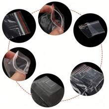 200pcs PE Self Sealing Bags Diamond Painting Diamond Accessories Plastic Bag Plastic Vacuum Bag Transparent Self Adhesive Seal Bag Gifts Packaging Bag Multifunctional Tool Perfect For DIY Artists And Crafters - Clear - View 4