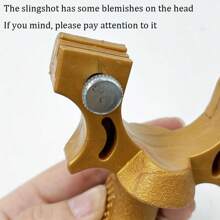 1 件户外射箭反曲弓，配有 1 条橡皮筋，狩猎、钓鱼、游戏、休闲运动弹射器，适合射击练习和比赛，不规则图案的弓架