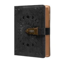 Tagebuch mit Schloss für Frauen & Männer, A5 240 Seiten abschließbares Tagebuch, nachfüllbares Ledertage-Schreibheft (21,6 x 15 cm), Schulsachen, Schulanfang - A5 - Übersicht 16