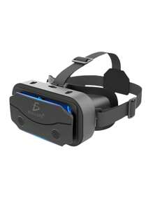 Lentes de Realidad Virtual VR Ajustables Soportan Dispositivos de hasta 7″ - Negro - Ver 5