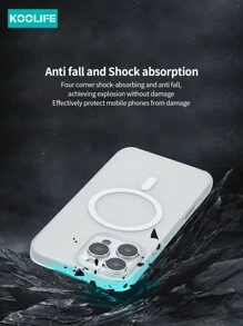 Koolife 1 szt. Czysty PC, przyjazny dla skóry, ultracienki, antypoślizgowy, antyżółknący, magnetyczny pokrowiec na telefon, przywracający wrażenie gołego telefonu, kompatybilny z 17 ProMax/17/17 Pro/17 Air/16/16 Pro/16 Plus/16 ProMax/11/12/13/13 Pro/14 Plus/15 ProMax