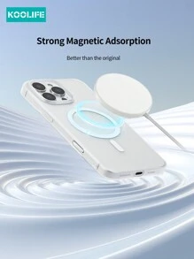 Koolife 1 szt. Czysty PC, przyjazny dla skóry, ultracienki, antypoślizgowy, antyżółknący, magnetyczny pokrowiec na telefon, przywracający wrażenie gołego telefonu, kompatybilny z 17 ProMax/17/17 Pro/17 Air/16/16 Pro/16 Plus/16 ProMax/11/12/13/13 Pro/14 Plus/15 ProMax