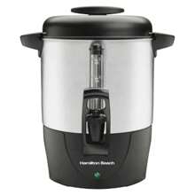 40 Cup Coffee - 40514: Electric Coffee Urn & Dispenser, 1090W, Silver, 8 Oz Cup Capacity