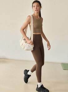 Sports Bra Fixed Shock-Absorbing Yoga Vest Women's Running Training Fitness Bra