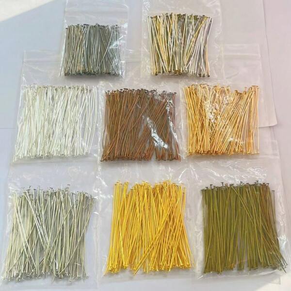 200/100pcs 20-70mm Metal Flat Paper Clips, T-Shaped And 9-Shape Clips For DIY Jewelry Making, Craft Accessories