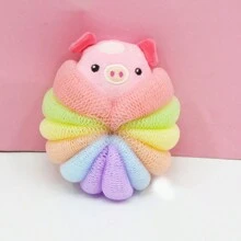 卡通动物图案沐浴花，儿童可爱沐浴球，优质大号泡泡浴海绵 - 多 - 查看 20