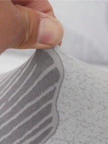 1pc Ginkgo Leaf Print Sofa/Bed Skirt Cover With Ruffled Edge, Suitable For Armless Sofa, Polyester Fiber All Seasons, Minimalist Modern Design