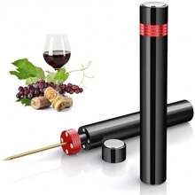 Air Pump Wine Bottle Opener Portable Stainless Steel Pin Cork Remover Air Pressure Corkscrew Kitchen Tools Bar Accessories