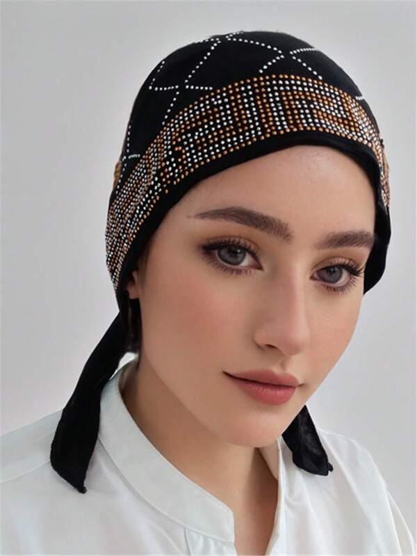 Women Hijab Islamic Under Scarf Ready Solid Color Undercap With Ear Hole Hijab Scarf Bandanas Cap Under Caps For Hijabs Daily Under Cap