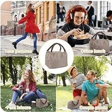 Set Bento Box Adult Lunch Box, Containers For Adults Men Women With 3 Compartments, Lunchable Food Container With Utensils, Sauce Jar, Muffin Liners, Microwave & Dishwasher Friendly, Brown, (Send Knives, Forks, Spoons, And Chopsticks ),Kitchen,Christmas Gift