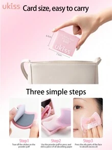 ukiss Natural Premium Oil Absorbing Sheets For Face, Portable With Puff Sponge With Mirror,100 Sheets, Makeup Friendly Oil Blotting Sheets For Face, Blotting Papers For Face With Oily Skin,Blotting Paper,Beauty,Skin Care Products,Spa,Self Care,Skin Care Tools,Face Care,Esthetician Supplies,Skin,Face Wash,Facial - Hồng - Xem 9
