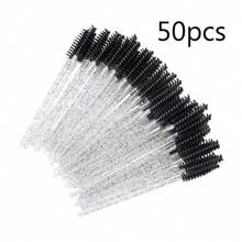 100 Stücke/Packung Wimpernbürsten Augenbrauenbürste tragbare Wimpern Spoolies für Wimpernverlängerung Make-up-Applikator für Augenbrauen