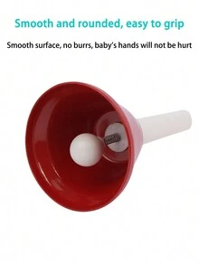 1 pieza Xilófono de colores con sonaja, instrumento musical de percusión, juguete musical educativo Orff para el desarrollo temprano de los niños - Multicolor - Ver 3