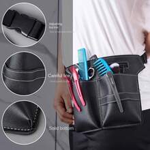LXIANGN Portable Detachable Barber Hair Scissor Bag Portable Hipster Salon Belt Hairdressing Holster Bags Large Capacity Hair Bags Barber Backpack