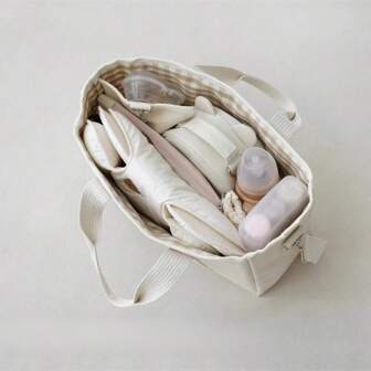 可爱卡通熊妈妈手提包，多功能手提单肩包，外出携带方便，收纳方便（无配件）