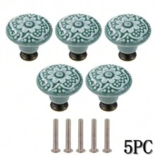 10 piezas de perillas para cajones, tiradores de gabinete altamente atractivos de estilo minimalista, manijas de acero inoxidable, porcelana y cerámica para gabinetes de cocina de estilo vintage, manijas modernas para puertas de baño, accesorios creativos para muebles de cocina