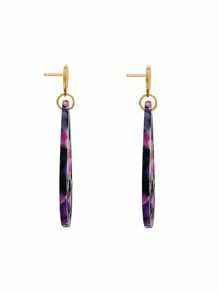 Gemshine Women Dangle Earrings - Gold - View 3