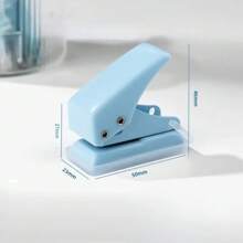 6毫米迷你打孔钳金属打孔器带碎纸架传单纸塑料卡片剪贴簿模切手动工具，返校，学校用品 - 單一尺寸 - 查看 5