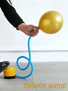 1/2 pezzi portatile gonfiatore per palloncini, gonfiatore a piede ad alta pressione per palloncini, pompa portatile a mano moderna per gonfiare palloncini da festa, gonfiatore portatile a pressione per palloncini, gonfiatore manuale in plastica per palloncini da matrimonio, gonfiatore a piede o a pressione manuale, perfetto per palloncini e anelli da nuoto, forniture per feste, forniture per le vacanze