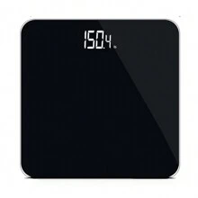 Hidden Screen Weight Scale, Human Digital Bathroom Scale, Accurate To 0.05 Lbs, Bright LED Display And Clear Large Numbers, Upgraded Quality, Safety For Elderly Home Use, 400 Lbs/180 Kg - Black - View 2