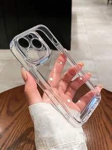 Transparent Phone Case For IPhone 16 15 14 13 12 Mini 11 Pro X XR XS Max 7 8 Plus, Shock-Proof Protective Covers