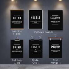 Juego de 3 Carteles con citas inspiradoras en blanco y negro sin marco, decoración mural elevadora, arte de pared de lienzo resistente al agua, pintura mural como regalo, póster motivacional para dormitorio, sala de estar, oficina, comedor, gimnasio, hogar y decoración de dormitorio