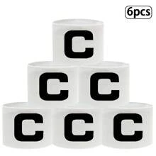 A Football Captain Armband With Elastic Wrap For Adjustment, 6 Packs Of Letter C Armbands, For Game Training - Helps Accurately Identify The Captain's Position In Team Sports - Multicolor - View 9