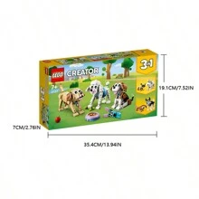 31137/40725  LEGO Creator 3 In 1 Adorable Dogs Building Toy Set, Gift For Dog Lovers, Featuring Dachshund, Beagle, Pug, Poodle, Husky,Cherry Blossom - Building Toy For Kids, Girls & Boys,Stocking Stuffer And Gift Idea For Christmas - 混合色 - 查看 4