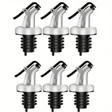 2/4/6 Pcs Multi-Color Gold/Silver Oil Bottle Spouts, Plastic Bottle Caps, Pump Dispenser Tops, Versatile Oil Bottle Pouring Accessories