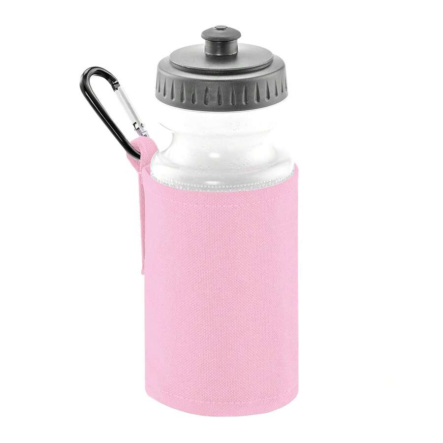 Quadra Water Bottle And Fabric Sleeve Holder (Classic Pink) - 100% Polyester
