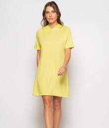 Salvatore Mesh Short Hooded Dress - Green - View 3