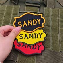 Custom 2 Pcs Same Text Embroidery Badge Patch To Bag Clothing - Multicolor - View 3
