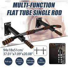 1 Set Of Pull Up Bar Wall Mounted, Multi-Grip Fitness Strength Training, Gym Training Equipment, Indoor Home Adult Multifunctional Training Bar, Non-Slip Sports Leveling Bar, Fitness Workout Tools, Exercise Back Shoulder Muscles And Biceps Etc., Deporte, Gimnasio, Ejercicio En Casa, Barra Dominadas