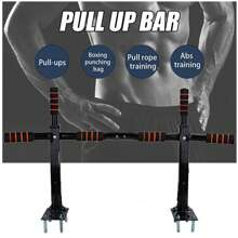 1 Set Of Pull Up Bar Wall Mounted, Multi-Grip Fitness Strength Training, Gym Training Equipment, Indoor Home Adult Multifunctional Training Bar, Non-Slip Sports Leveling Bar, Fitness Workout Tools, Exercise Back Shoulder Muscles And Biceps Etc., Deporte, Gimnasio, Ejercicio En Casa, Barra Dominadas