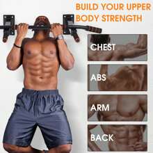 1 Set Of Pull Up Bar Wall Mounted, Multi-Grip Fitness Strength Training, Gym Training Equipment, Indoor Home Adult Multifunctional Training Bar, Non-Slip Sports Leveling Bar, Fitness Workout Tools, Exercise Back Shoulder Muscles And Biceps Etc., Deporte, Gimnasio, Ejercicio En Casa, Barra Dominadas