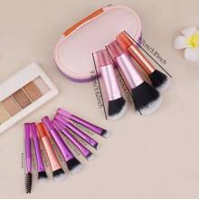 10pcs Mini Makeup Brushes Set, Multi-Color Portable Travel Size Makeup Tools,Brush Set,Makeup Brush Kit,Make Up Brush Set,Make Up Set Complete,Makeup Brush Set,Complete Makeup Kit,Brush Kit,Brushes Makeup Set,Makeup Gift Set,Set,Giveaways,Professional Makeup Brushes,Complete Makeup Set - Multicolor - View 7
