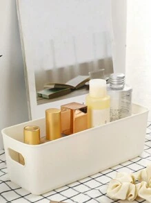 1 hộp đựng đồ để bàn hình chữ nhật, giỏ đựng đồ đựng ốp điện thoại, mỹ phẩm, văn phòng phẩm, đồ dùng ký túc xá sinh viên - trắng - Xem 6